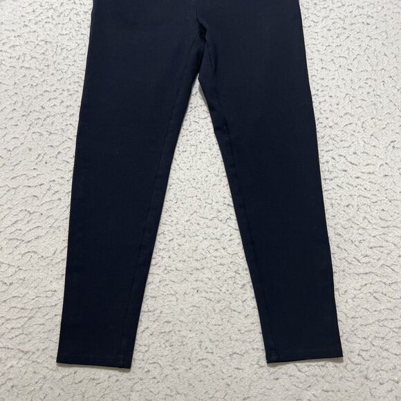 Ann Taylor Petite Women's 2P Side Zip Athletic Navy Blue Leggings Stretch Pants - Picture 6 of 12